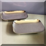 S80. 2 Reed and Barton rectangular footed trays 892 - $14 each 